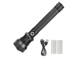 Linterna LED Yunzii, 150.000 lúmenes, alta luminosidad, resistencia al agua IPX7, 5 modos, color negro