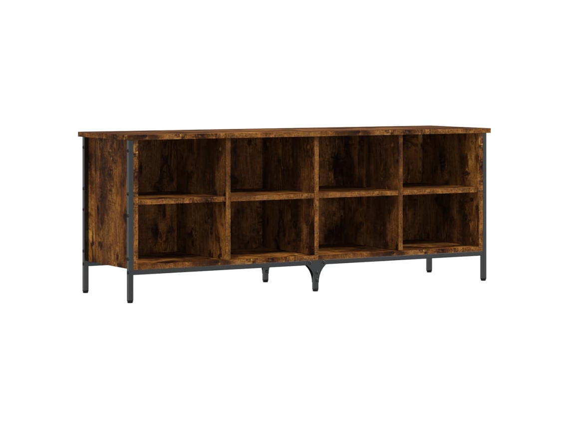Maison Exclusive - Zapatero Madera De Ingeniería Roble Ahumado 131x35x50 Cm