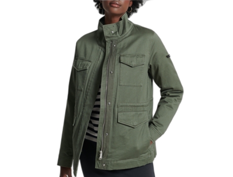Abrigo SUPERDRY Algodón Mujer (38 - Verde)
