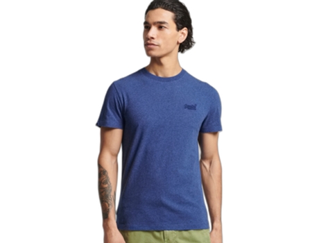 Camiseta para Hombre SUPERDRY (XS - Azul)