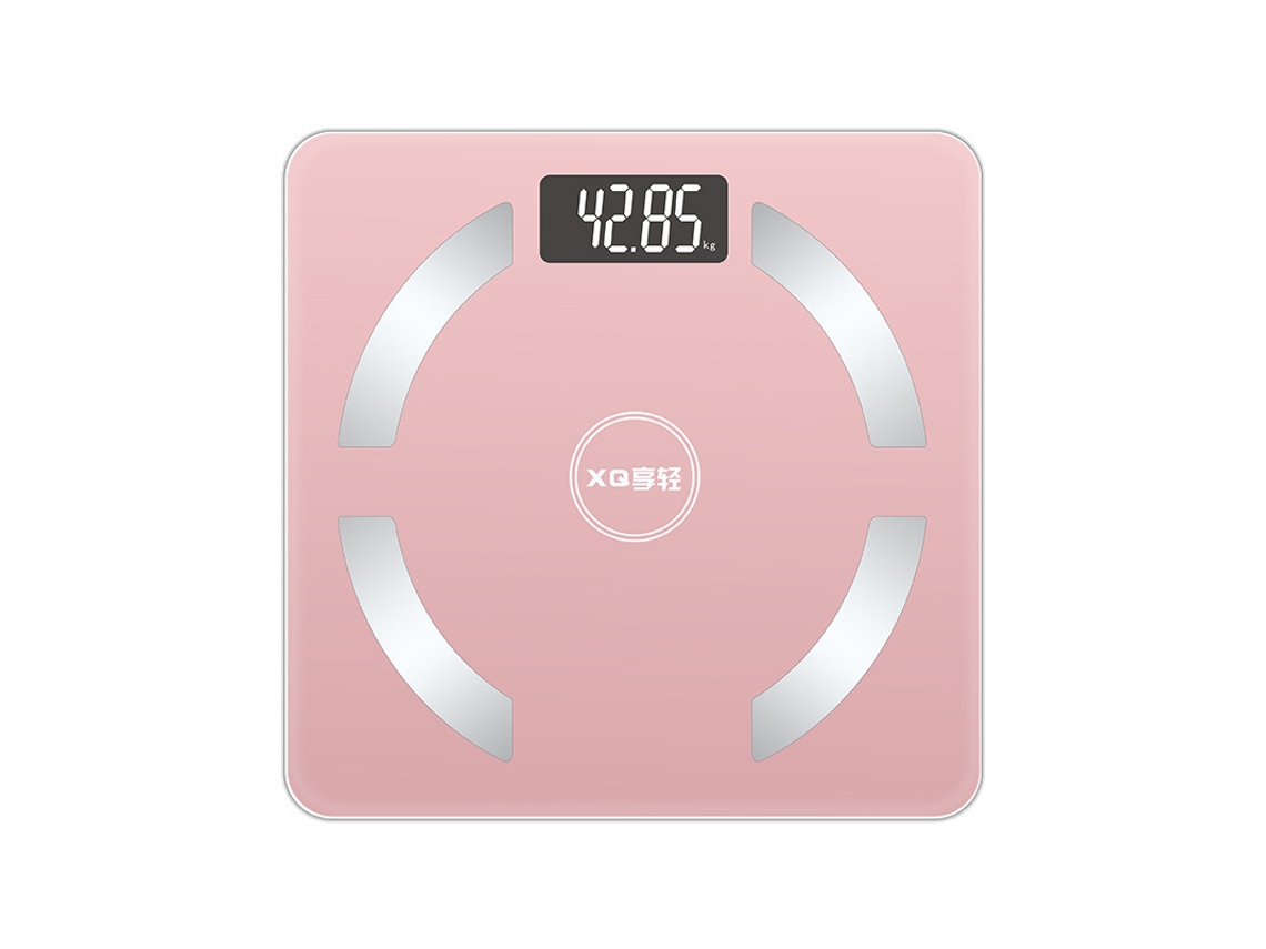 Balança De Gordura Corporal Doméstica (rosa, Alimentada Por Pilhas), Pesagem Corporal Precisa, Balança Inteligente De Altura E Peso