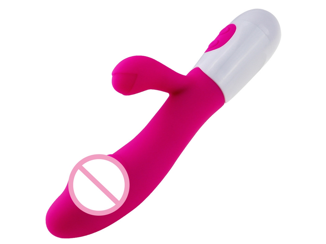 Vibrador De Masaje Recargable De Doble Cabeza Para Mujer (rosa) Yizhood