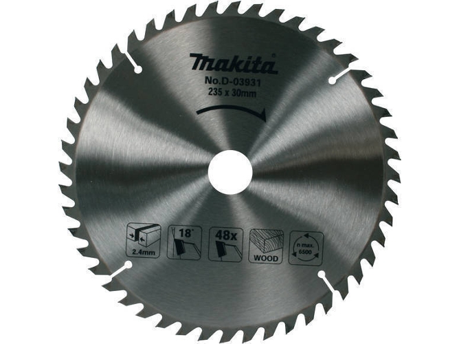 Disco de Sierra Circular MAKITA D-03931 (Ø 23.5 cm)