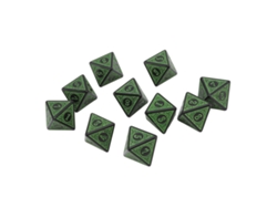 2026-set De 10 Dados Poliédricos Grabados Finos Portátiles Para Juegos De Rol Fiesta Mesa 8 Caras