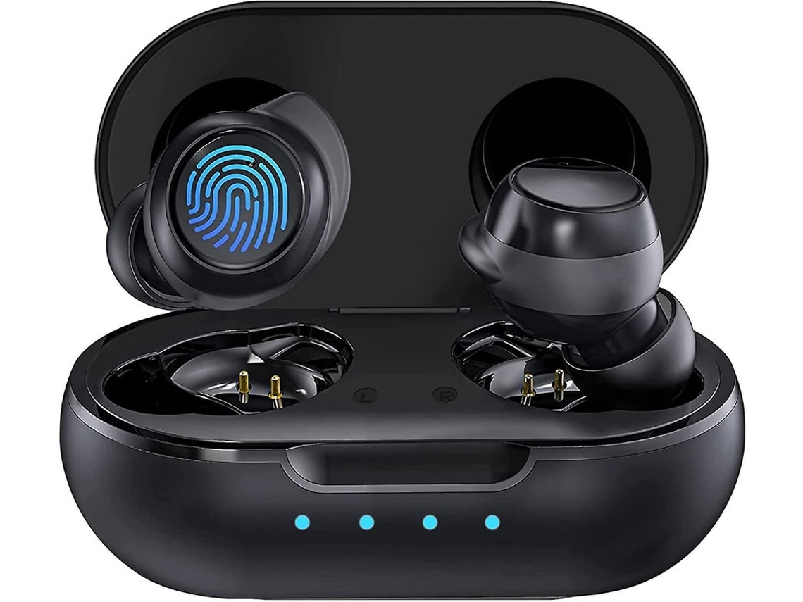 Playtime Auriculares YEMAESRE Bluetooth Sin Cancelación De Ruido Impermeables Incorporados Negros