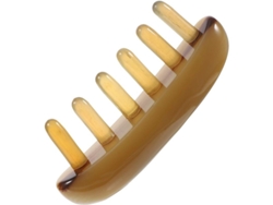 Dan26-peine De Masaje Para Cabeza Y Cuerpo Con Dientes Anchos De Material Premium Marrón Claro