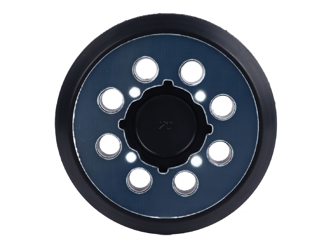 Plato De Soporte De Lijado De 5 Pulgadas, 8 Orificios Y 4 Ojos - Multifuncional Para Pulir Y Lijar.