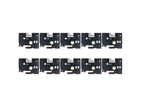Cinta de etiquetas laminada negra sobre roja Compatible con impresora de etiquetas Brother P-touch PT-1010/PT-2100/PT-18R/PT-E200/PT-9500 9mm * 8m #8