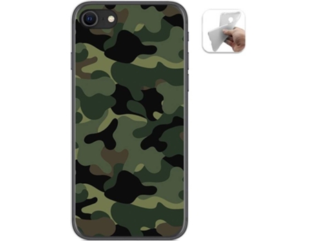 Carcasa iPhone SE 2020 TUMUNDOSMARTPHONE Camuflaje Multicolor