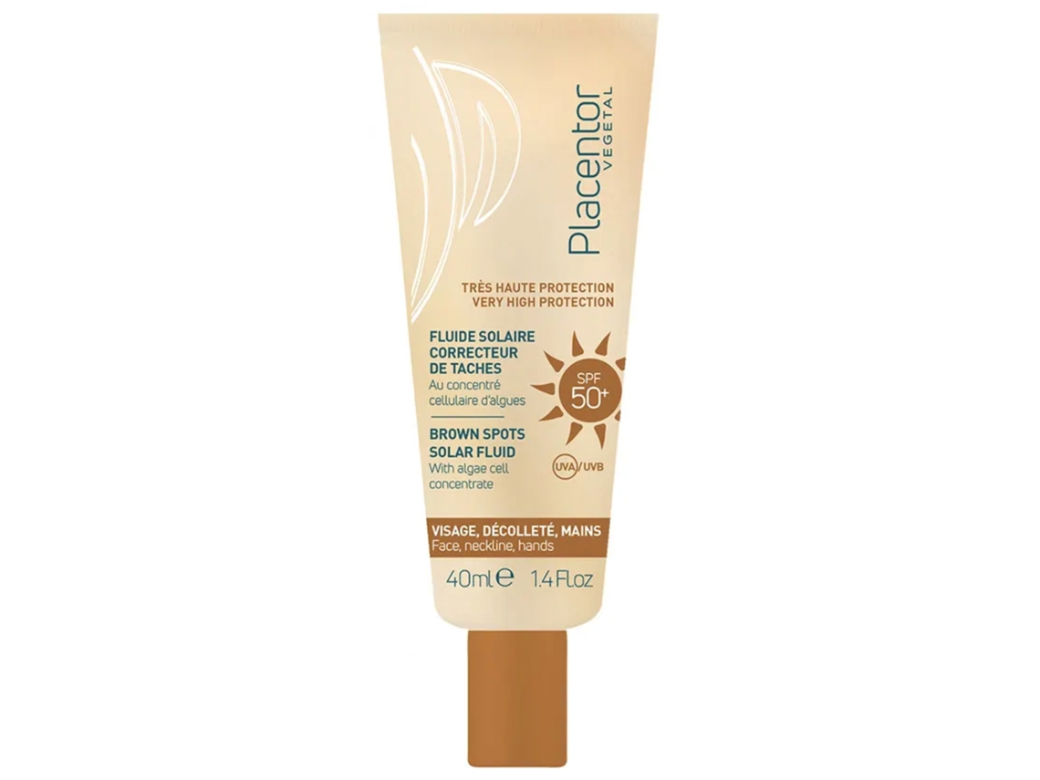 Fluido Corrector de Manchas Solares Spf50 40 Ml PLACENTOR VÉGÉTAL