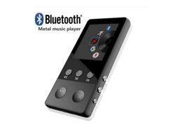 Reproductor MP3 deportivo Bluetooth Hifi reproductor Mp4 pantalla de 1,8 pulgadas Radio portátil grabación Fm E-Book Walkman A5 negro CUICH