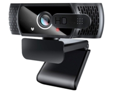 Cámara web de 1080p con micrófono, cámara web de transmisión con cubierta de privacidad para computadora portátil, corrección de luz HD, cámara web CHRONUS