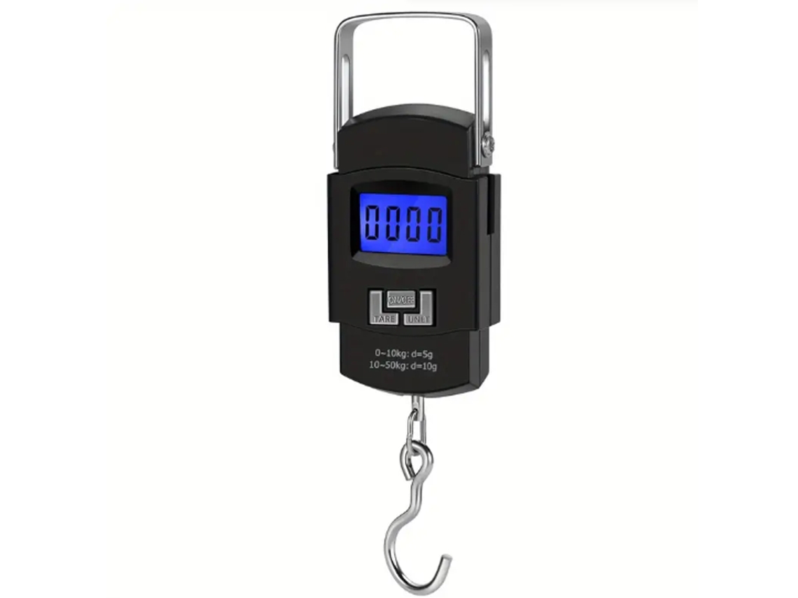Balança Digital Eletrônica De Viagem Mdug, 55 Kg/10 G, Dupla Precisão, Para Pesar Bagagem E Para Caça/pesca.