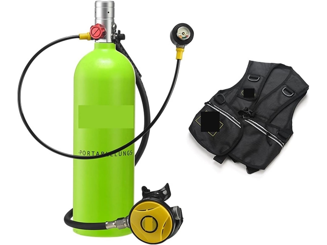 Mini Botella De Rebreather Para Buceo De 2 Litros, Equipo Portátil (color: