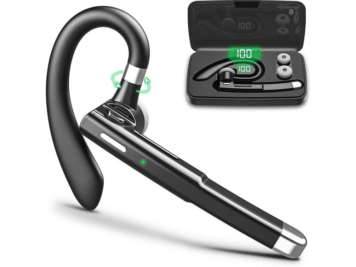 Kit Manos Libres ALIN595-1 (In Ear - Micrófono - Noise Canceling - Negro)