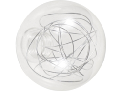 Lámpara De Araña Colgante Moderna Decorativa Con Forma De Globo De Cristal Transparente Y Alambre De Aluminio.