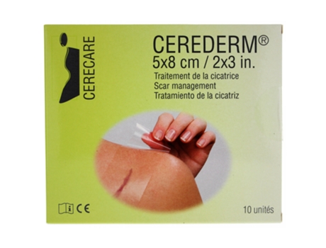 Cerederm Rectangle Scar Treatment 5 X 8 Cm 10 Unidades CERECARE