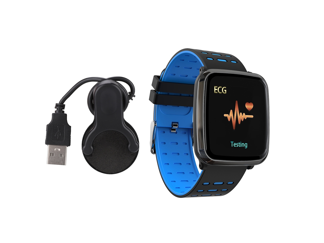 Pulsera Deportiva Inteligente Con Monitorización De Frecuencia Cardíaca Y Presión Arterial Y Resistencia Al Agua Ip67.