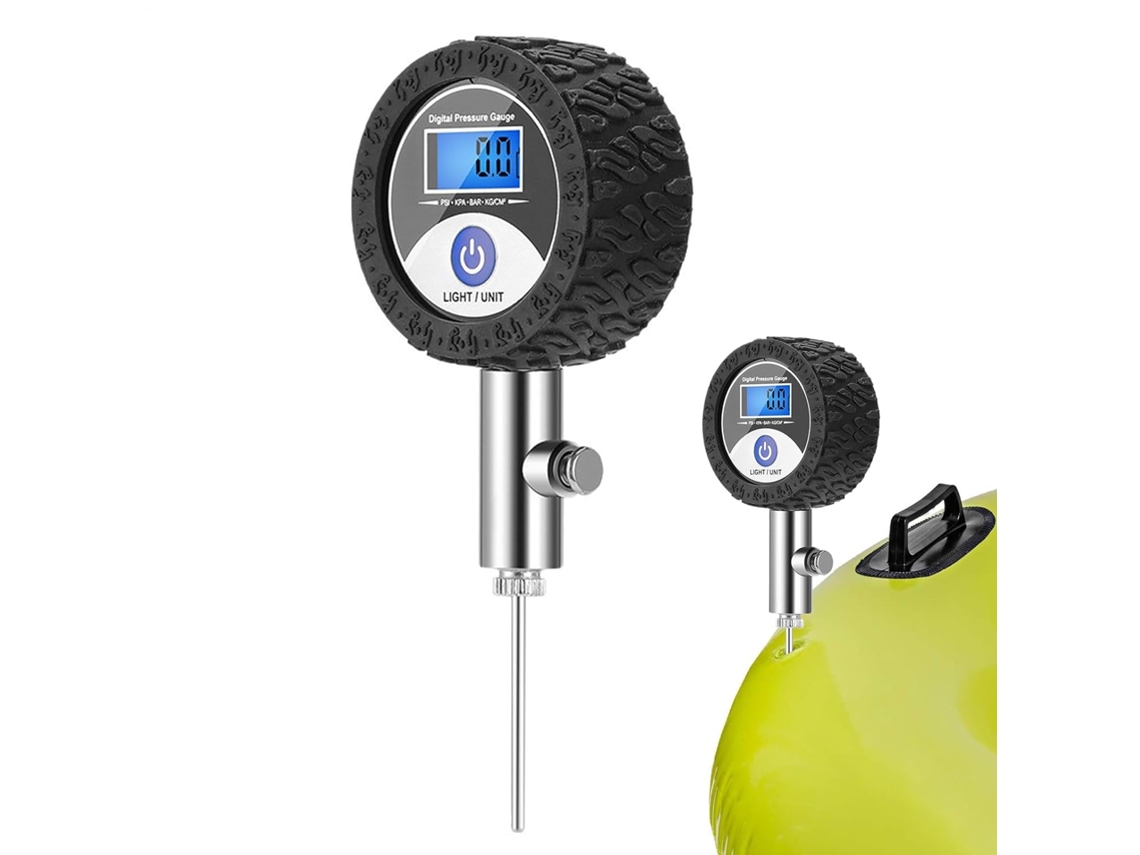 Bomba de aire para balones, inflador digital con manómetro, para neumáticos, balones, bicicletas y uso doméstico. Slowmoose