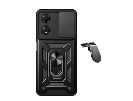Funda Safe Driving Carro Military Defender Slide Window para Oppo Oppo A60 PHONECARE Negro