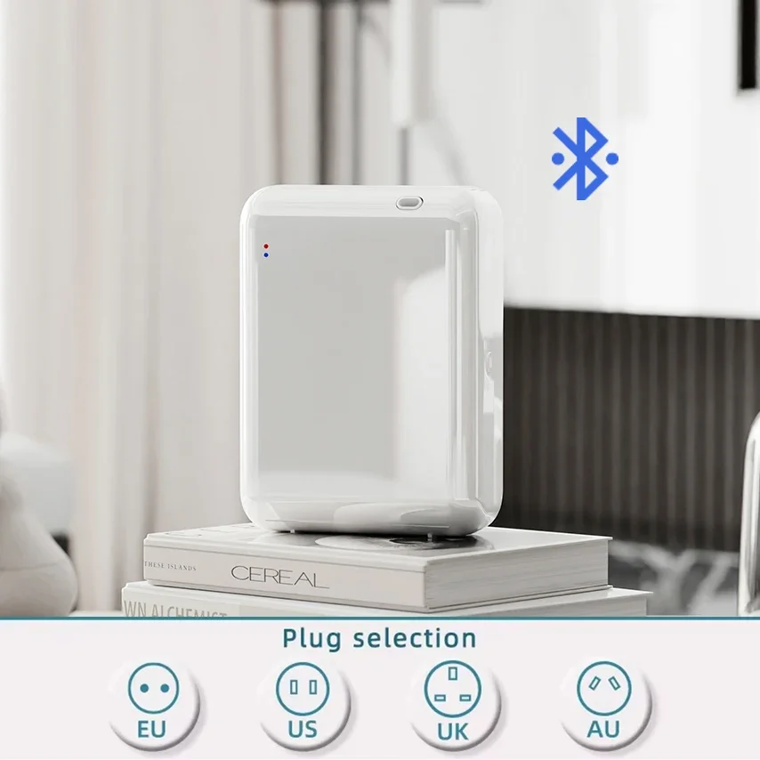 Difusor De Aromas Para El Hogar (bluetooth Blanco), Inteligente, Con Control Por Bluetooth Y Batería.