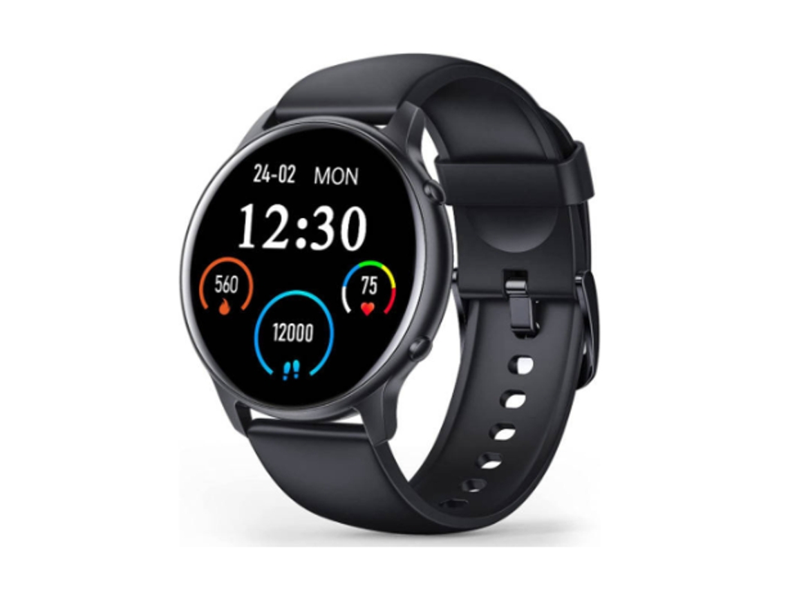 Reloj inteligente Yizhood con pantalla táctil de 1,28 pulgadas, monitor de sueño, podómetro, IP68, resistente al agua y a la actividad física (negro)