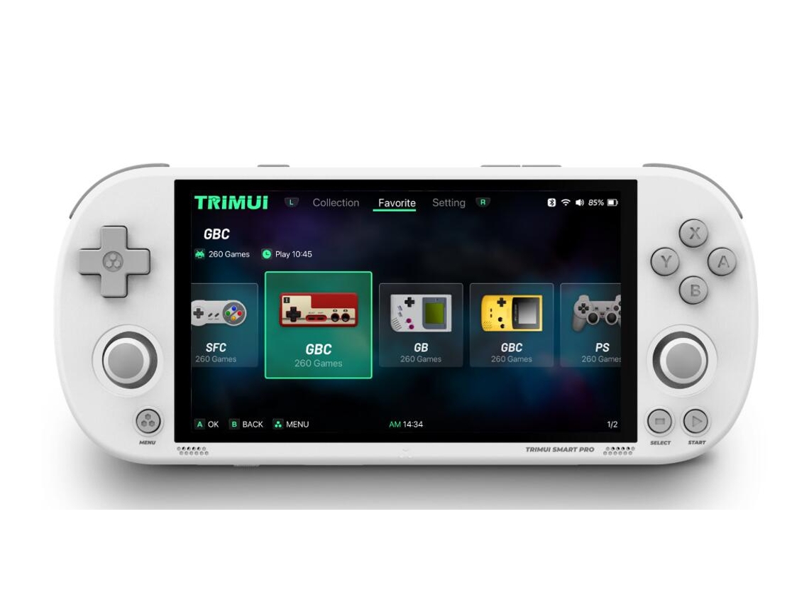 Consola SZSMART TRIMUI SMART PRO 5 pulgadas 64G 26+ simuladores 9000+ juegos blanco