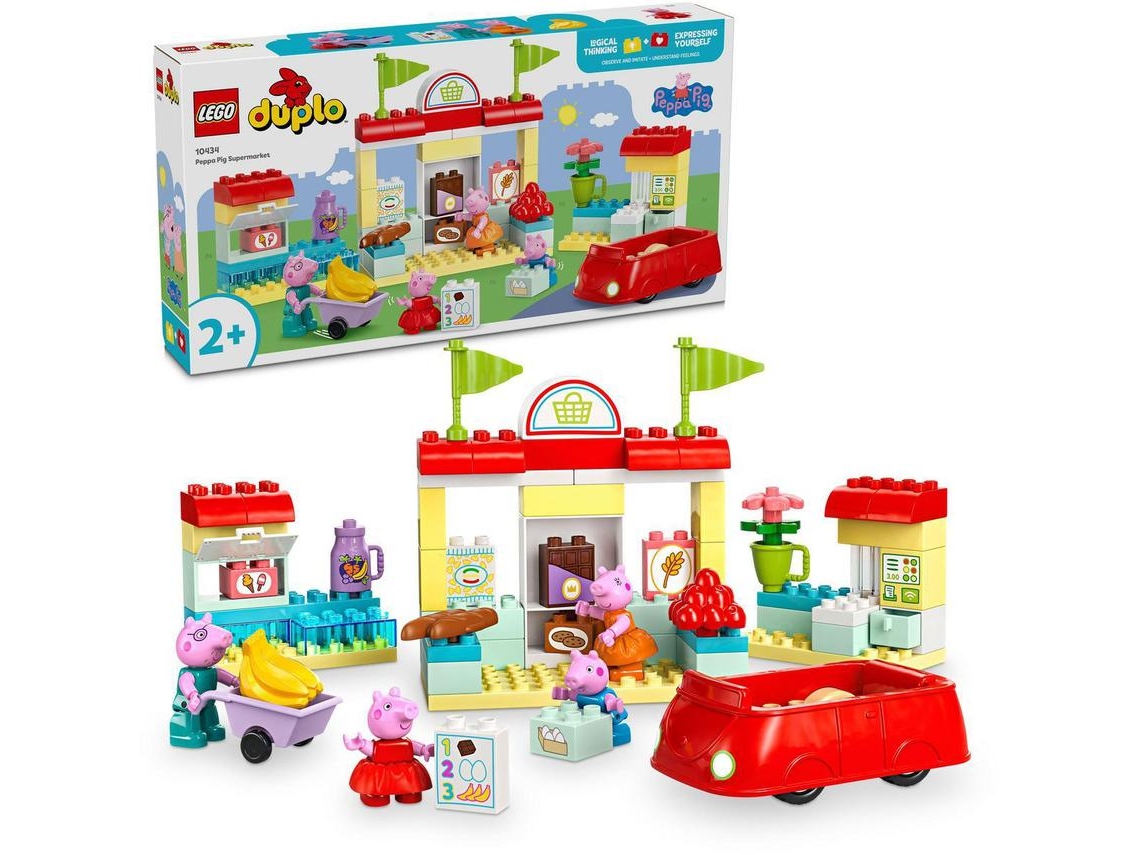 LEGO DUPLO: Supermercado da Porquinha Peppa – Brinquedo criativo para construir e reconstruir (70 peças)