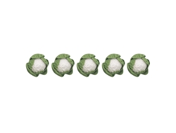 Rebe-5 Miniaturas De Verduras De Arcilla Artesanal Coliflor Repollo Chino Para Cocina De Muñecas 1:12 Verde