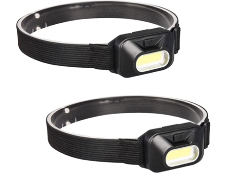 Linterna frontal LED potente, resistente al agua y liviana con 3 modos de luz: ideal para acampar y uso diario (negro) YIZHOOD