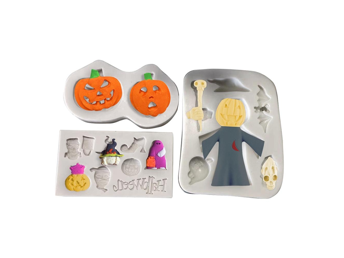 Molde De Silicona Para Caramelos De Halloween Y Horneado Diy Herramientas Artesanales
