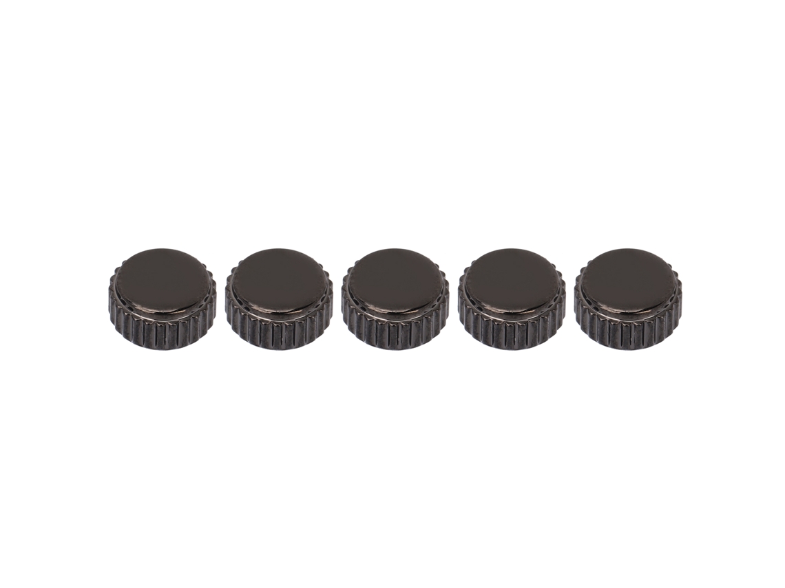 Kit de reparación de sombreros para relojes de acero negro de 5 piezas, 6 mm