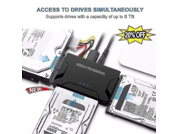 2024, Zilkee Ultra Recovery Converter Usb 3.0 A Sata/ide, Cable Adaptador De Disco Duro, Enchufe Europeo