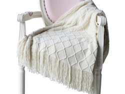 Manta De Lana De Punto (130x230cm), Beige