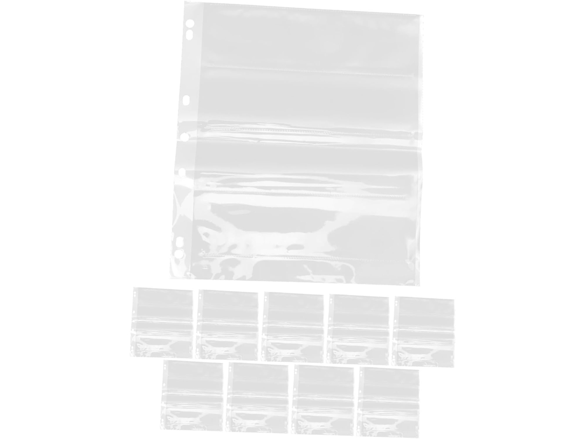 Juego de 10 protectores impermeables para negativos fotográficos con orificios para un almacenamiento y organización seguros de los negativos ET Gokoco