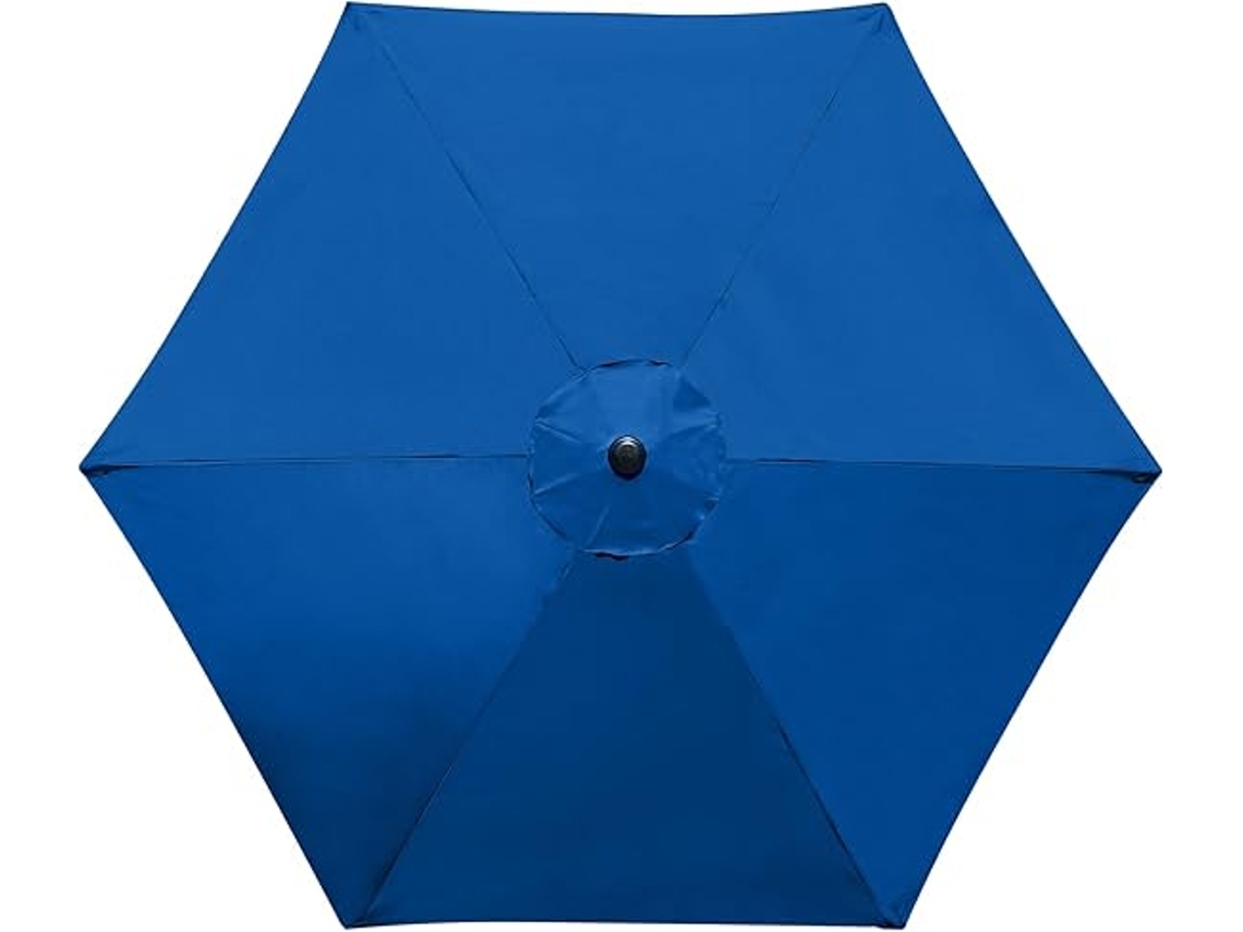 Funda de repuesto para sombrilla de patio de 2 m de diámetro y 6 varillas, color azul marino