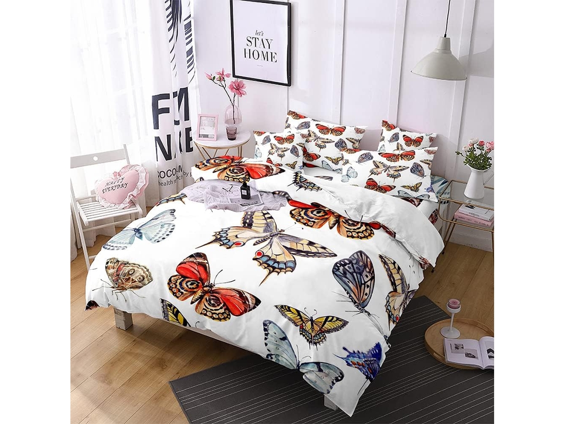 Juego Ropa Cama Niños Niñas Funda Nórdica Funda Almohada Juego 140x200 Cm 50x75 200x200 220x240