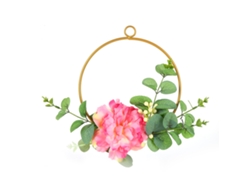 Guirnalda de flores artificiales Baok para bodas y decoración del hogar, decoración geométrica de hierro para pared y techo Sph5638