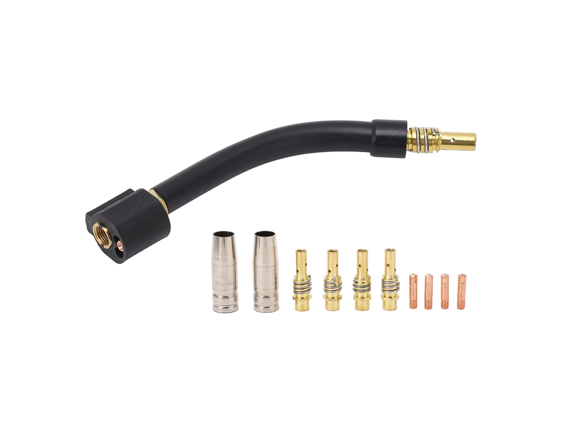 Kit De Acessórios Para Pistola De Soldadura Mig Mag Com 12 Peças: Bocal, Eletrodo E Vara De Conexão - Consumíveis Para 15ak