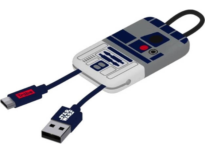Cable TRIBE R2-D2 (USB - Micro-USB - 0.22m - Gris)
