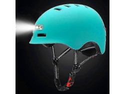 Casco para ciclismo y motocicleta con luz de advertencia iluminada para adultos y niños. TAISHENGDA