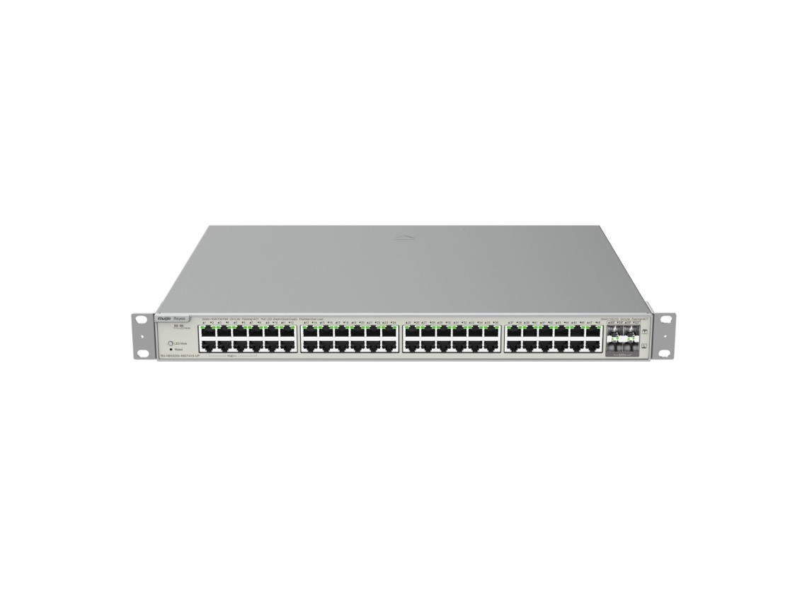 Switch Ruijie Reyee Hi Poe Cloud 48 Portas Poe Rj45 Gigabit 4 Sfp 10gb Ruijie Networks