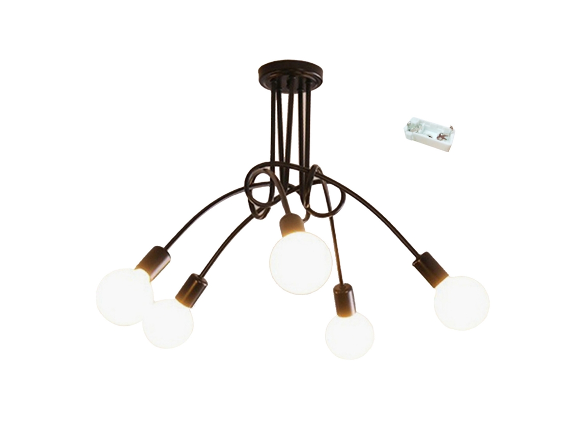 Bj-lâmpada De Teto Moderna Candelabro De Ferro Forjado Industrial Para Estúdio Dormitório Salão Luz 3 Cores 110v