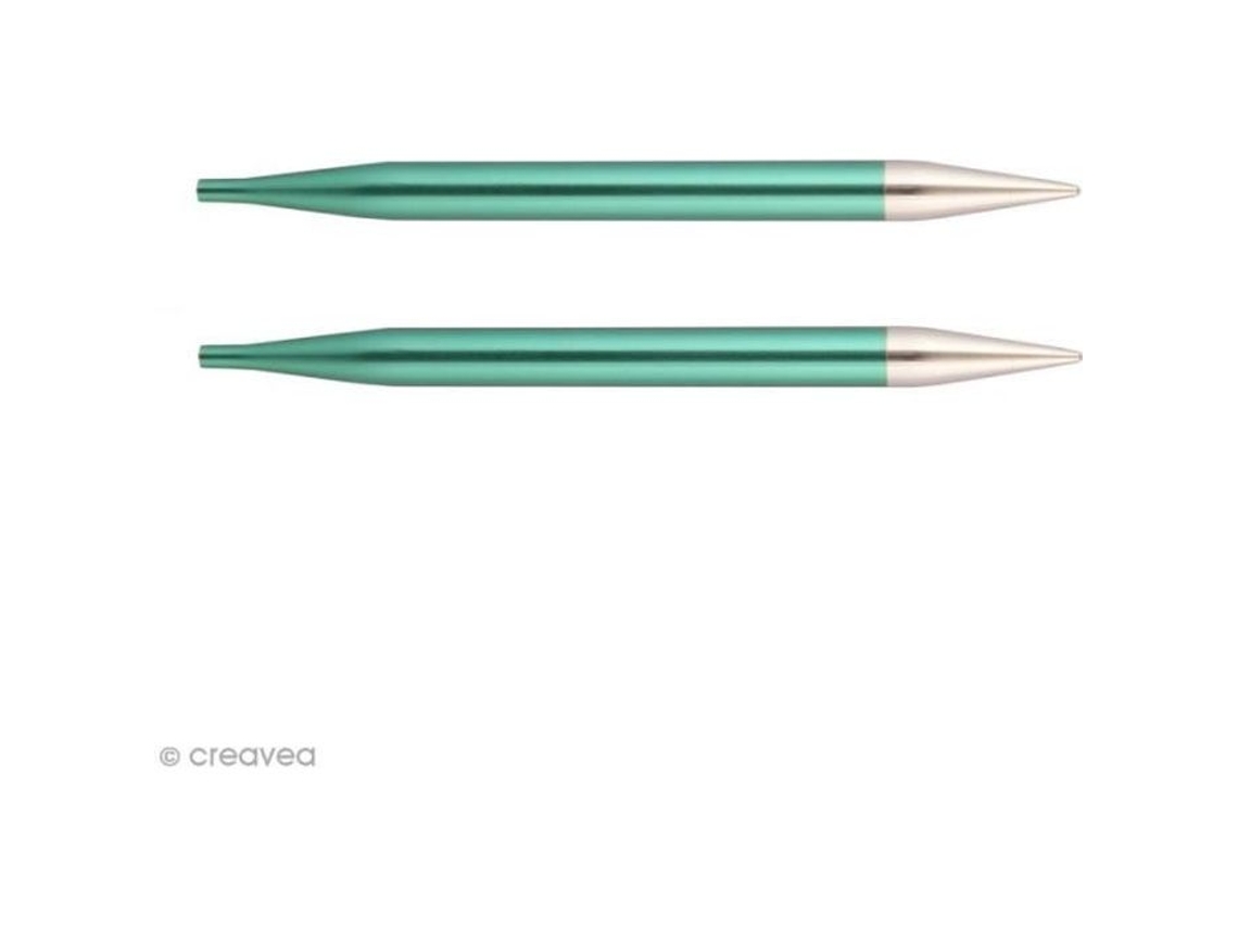 Agujas circulares intercambiables - KNITPRO - Turquesa - 8 mm - Ideales para todos tus proyectos de tejido