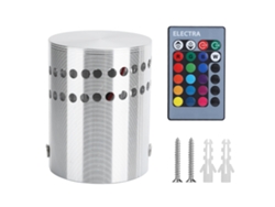 Bj-lâmpada De Teto Led Espiral 3w Rgb Com Controle Remoto Sem Fio Ajustável, Luz De Parede Com Fio Ac85-265v