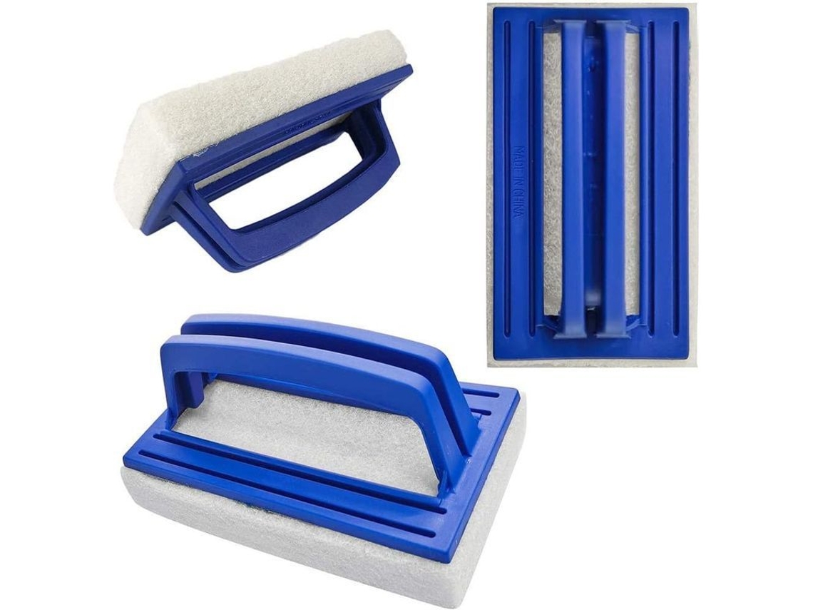 2026-3 Cepillos Esponja Para Piscina Cepillo De Pared Con Mango Herramientas De Limpieza Reutilizables Linjou