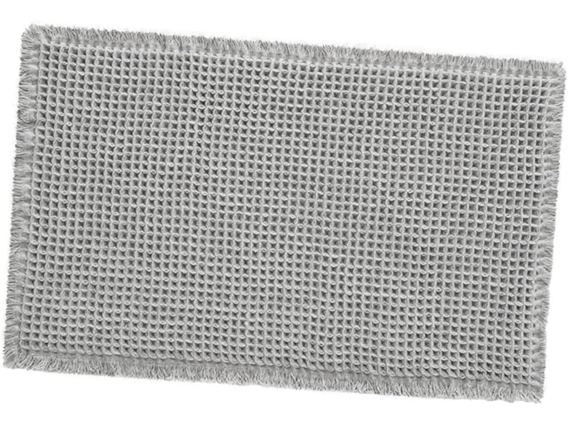 Tapis De Bain Absorbant Peluche Douce Gris Antidérapant Salle De Bains Secado Rápido Confortable...