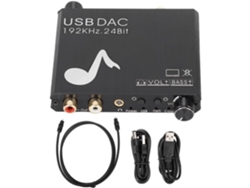 HURRISE 192 Khz Convertidor Digital a Analógico Adaptador Convertidor de Sonido Independiente
