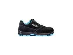 Zapato Deportivo De Seguridad Horizon Moreno S1ps (talla 38) Color Negro Y Azul Con Suela Antiestática
