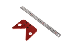 Herramienta De Medición Para Carpinteros: Localizador De Centros, Regla Angular, Línea Recta De 45/90 Grados.